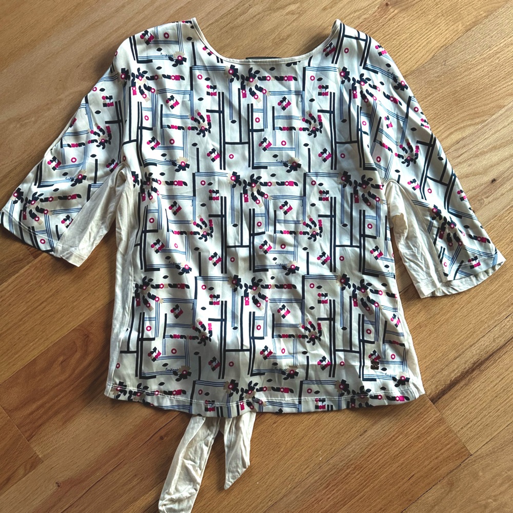 PURIFICATION GARCIA TIE BACK BLOUSE